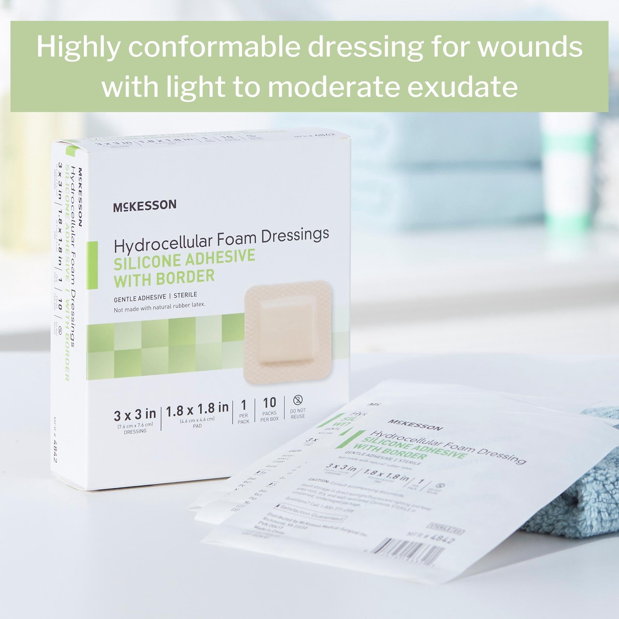 McKesson Hydrocellular Foam Dressing, Silicone Global | Ubuy