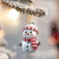 thumbnail image 2 of Cute Snowman Car Hanging Ornaments for Christmas Tree, Home Christmas Decorations for Indoor Party Decor, 2 of 5