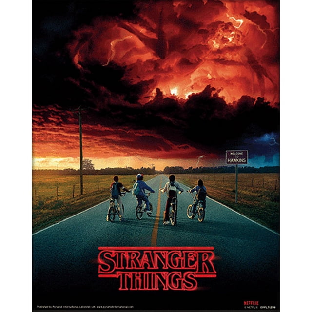 Stranger Things - Estampado Diseño 3D Azotamentes (Azul, Rojo)