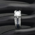 thumbnail image 3 of Skylar Wedding Ring Set for Women Engagement Ring and Matching Band Cz Ginger Lyne Collection, 3 of 6