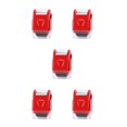 thumbnail image 2 of Shengyu Confidential Roller Stamps ID Information Data Identity Craft Handheld Theft Guard Ink Tools Seal Rollers Red 5Set, 2 of 6