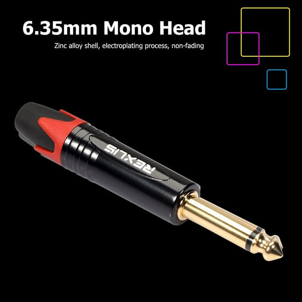 Conector Macho Trs De 6,35 Mm Para 2 Micrófonos Macho Dobles | Meses
