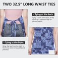 thumbnail image 6 of Pioneer Flower Floral Print Pattern Apron for Women and Men, Cotton Linen Waterproof with Pockets, Adjustable, 33x27 Inch for Kitchen, Gardening, BBQ, Salon, 6 of 6