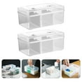 thumbnail image 2 of KAKOWELY 2Pcs Large Capacity Medicine Storage Case Compartmented Box Dormitory Plastic Box,7.87"X4.8"X3.54", 2 of 5