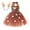 Brown, variant on TiaoBug Kids Girls Sparkly Sequins Reindeer Costume Christmas Party Outfits Princess Dress with Hair Hoop A Brown 3-4
