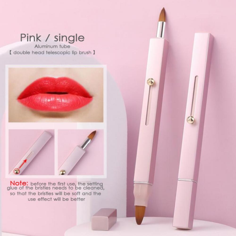 Retractable Lip Brush Concealer Makeup Dual End Travel Size Lipstick