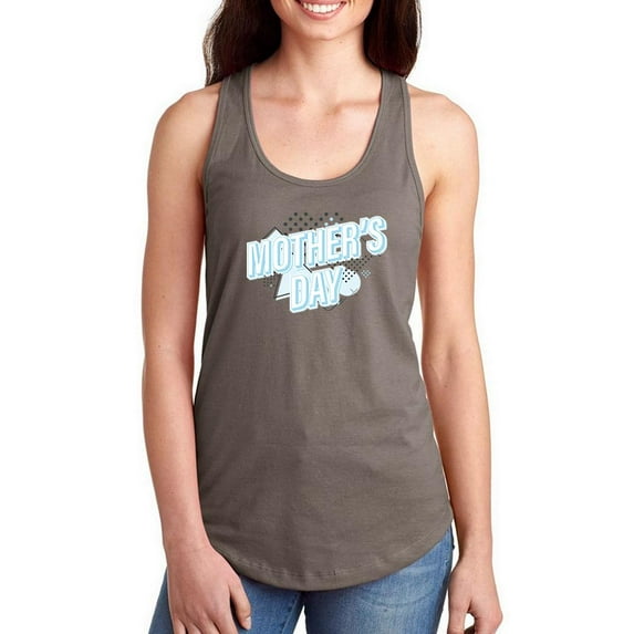 Mothers Day Baby Blue Racerback Tank Women -Image by Shutterstock, Female x-Large