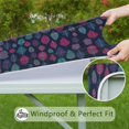 thumbnail image 6 of Bohemian Floral Print Square Table Cover 34x34 Inch with Elastic Edge for Snug Fit on Indoor Outdoor Patio Dining Tables, 6 of 6