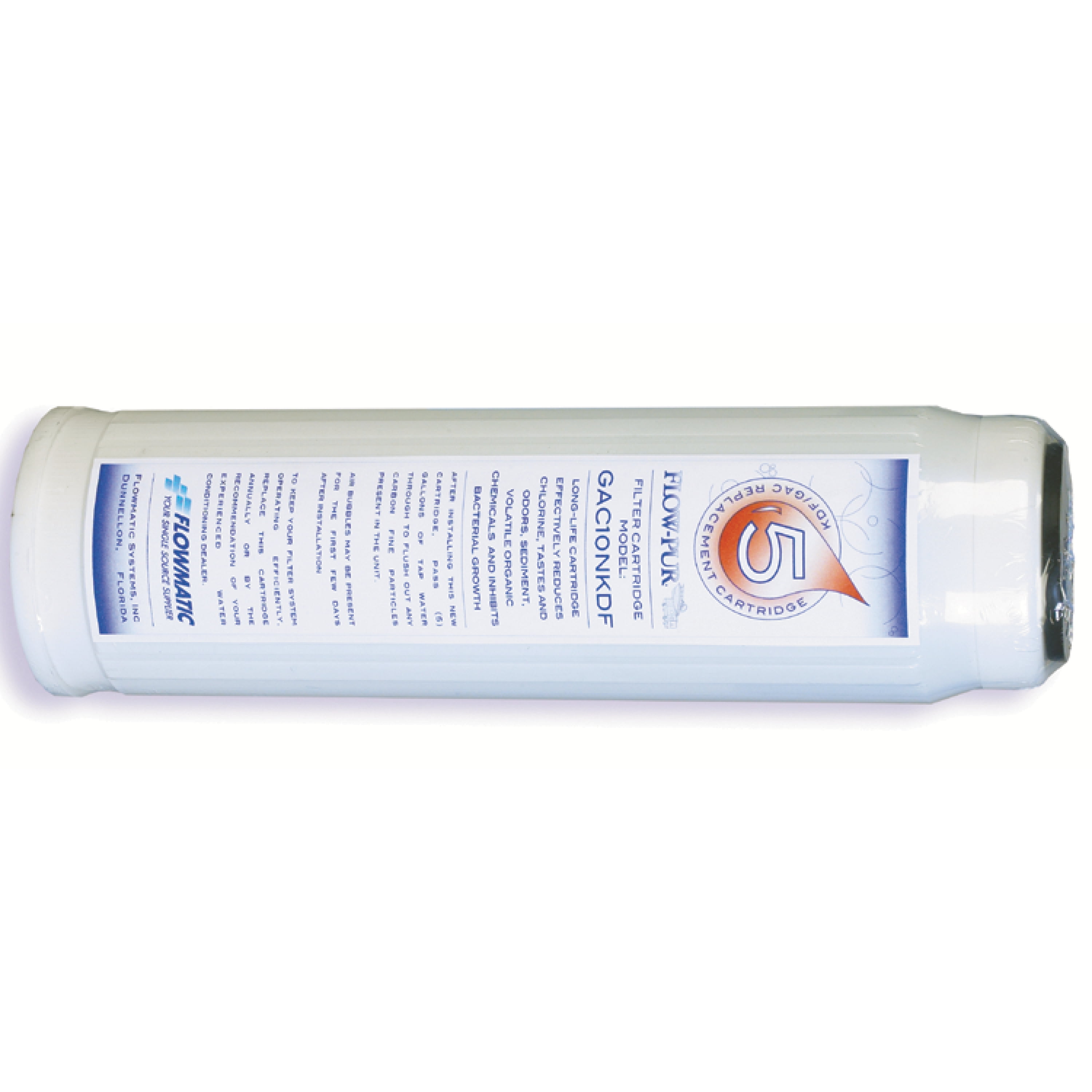 FlowPur GAC10N/KDFRV RV Replacement Water Filter Cartridge for Flow