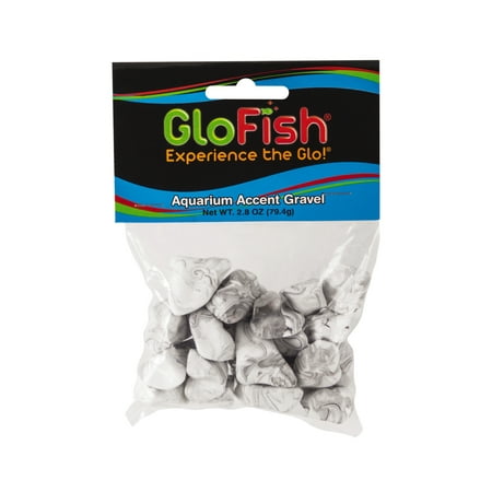 GloFish Accent Gravel for Aquariums, Marbled Stone,