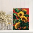 thumbnail image 2 of Vibrant Sunflower Botanical Canvas Wall Art, Bright Floral Print for Living Room, Bedroom, Kitchen and Dining Room Decor, 2 of 8