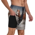 thumbnail image 2 of Fotbe Running Horses Men’s Swim Trunks Quick Dry Swim Shorts Board Shorts with Mesh Lining-XX-Large, 2 of 6