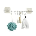 thumbnail image 5 of LEORX 6Hooks Adhesive Hook Rack Stainless Steel for Kitchen Towel Hanger, 5 of 8