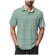 thumbnail image 2 of Blusa y camisa de manga corta con cuello vuelto para hombre, blusa de manga larga con solapa y botones estampados, blusa de poliéster para hombre, 2 of 5