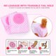thumbnail image 2 of Pañales desechables para perros, cachorros y gatos, color rosa, 12 unidades, 36 unidades, con orificio ajustable para la cola., 2 of 5