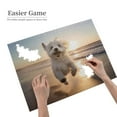 thumbnail image 2 of 500-Piece Wooden Jigsaw Puzzle for Adults - Beach Joy Sunset Playful , Challenging Family Art Project, Unique Home Wall Decor Gift, 2 of 7