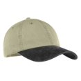 thumbnail image 1 of Port & Company? -Gorra bicolor te?ida con pigmentos. CP83 Caqui/Negro OSFA Puerto & Compa??a CP83, 1 of 1