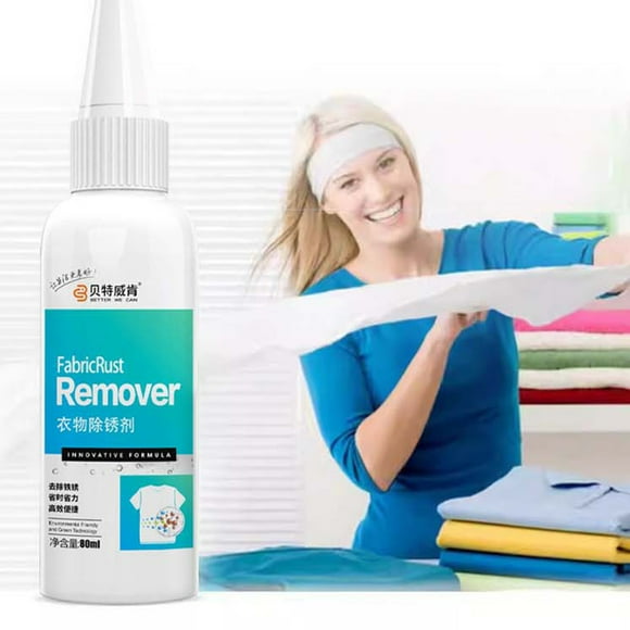 pstuiky Quitamanchas para ropa: Elimina fácilmente óxido, agua, barro, suciedad y manchas sin dañar las prendas. 80 ml