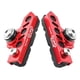 thumbnail image 2 of 1 par de pastillas de freno de bicicleta duraderas de fibra de carbono tipo cajón, antideslizantes, sin ruido, negro rojo, 2 of 8