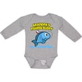 thumbnail image 3 of Inktastic Grandpa's Fishing Buddy (blue) Boys or Girls Long Sleeve Baby Bodysuit, 3 of 5