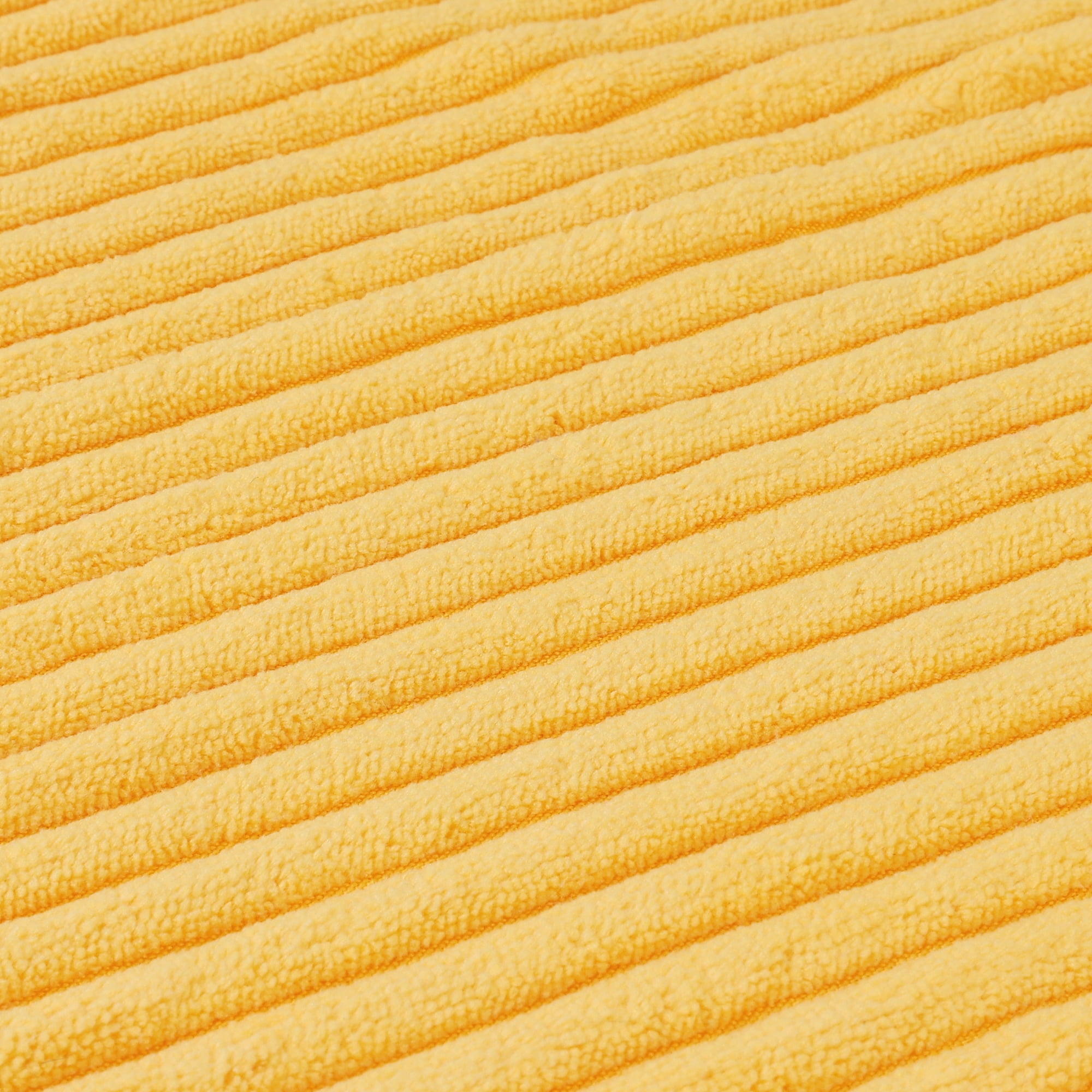 Unique Bargains Sofa Living Room Corduroy Decorative Throw Pillow Covers (2 Count) Yellow 18" x 18"