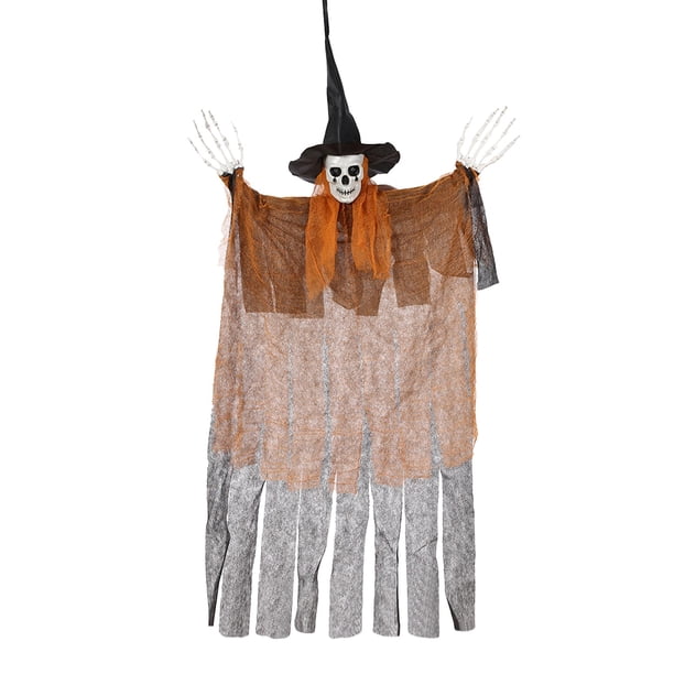 Halloween, Halloween, Parca, Rojos, Brazos Articulados, Decorativo Interiores y Exteriores, Halloween En Jardine, 120 Cm