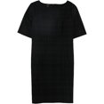 thumbnail image 2 of Alfani Vestido de vaina con diseño flocado para mujer, negro, 14 Alfani Vaina, 2 of 2