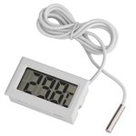 , Mini LED Display Digital Temperature Meter Probe Sensor Digital LCD