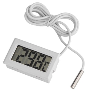 , Mini LED Display Digital Temperature Meter Probe Sensor Digital LCD