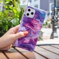 thumbnail image 5 of Dteck for iPhone 11 Pro Case,Shockproof Luxury Marble Design Pattern Soft TPU Silicone Lightweight Slim Fit Phone Cover,Purple Marble, 5 of 5