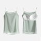 thumbnail image 4 of Pijama de manga corta para mujer, de gasa, con cuello en V y tirantes, para verano. Blusa de poliéster para mujer., 4 of 5