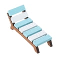 thumbnail image 2 of 1/12 escala longue longue mini silla de playa artesanía de bricolaje muebles de muebles de muebles de muebles para muebles de muebles para la escena d, 2 of 9