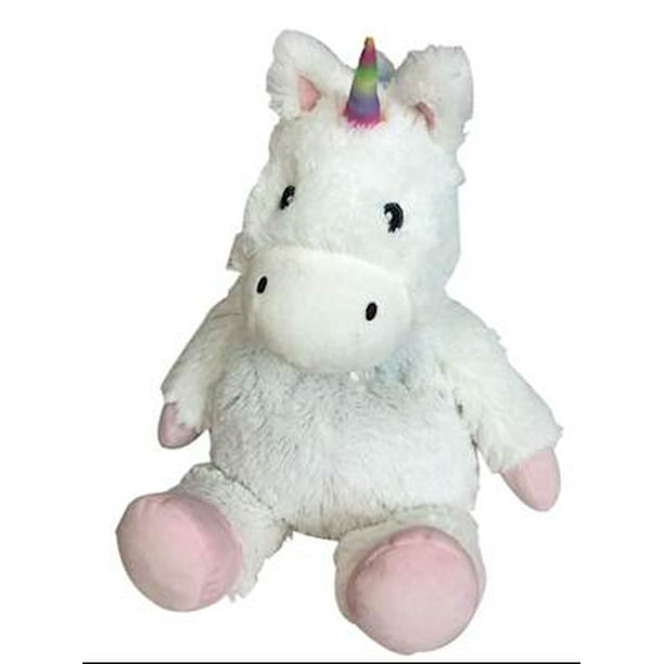 WHITE UNICORN WARMIES Cozy Plush Heatable Lavender Scented Stuffed
