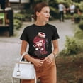 thumbnail image 7 of Shadow Milk Cookie Ladies Summer Print Fashion T-Shirt, 7 of 7