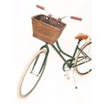 thumbnail image 2 of Retrospec Bicycles Cane Woven Rectangular Toto Basket with Authentic Leather Straps and Brass Buckles, Dark Stain, 2 of 3