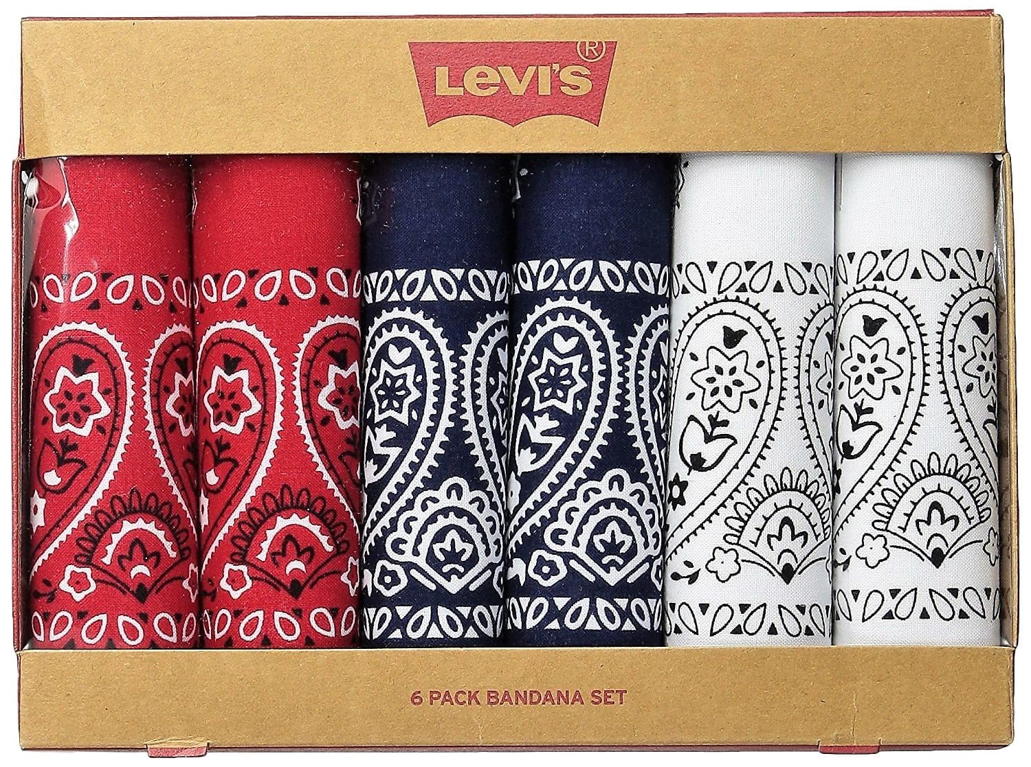 Junvena Bandane In Cotone 100% Double Face, 55,9 Cm, 12 Pezzi, Fantasia Paisley, Blu Reale - 6