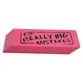 thumbnail image 3 of Zugar Land Jumbo Big "For Really Big Mistakes" Pencil Wedge Eraser, Pink (1  Piece), 3 of 4