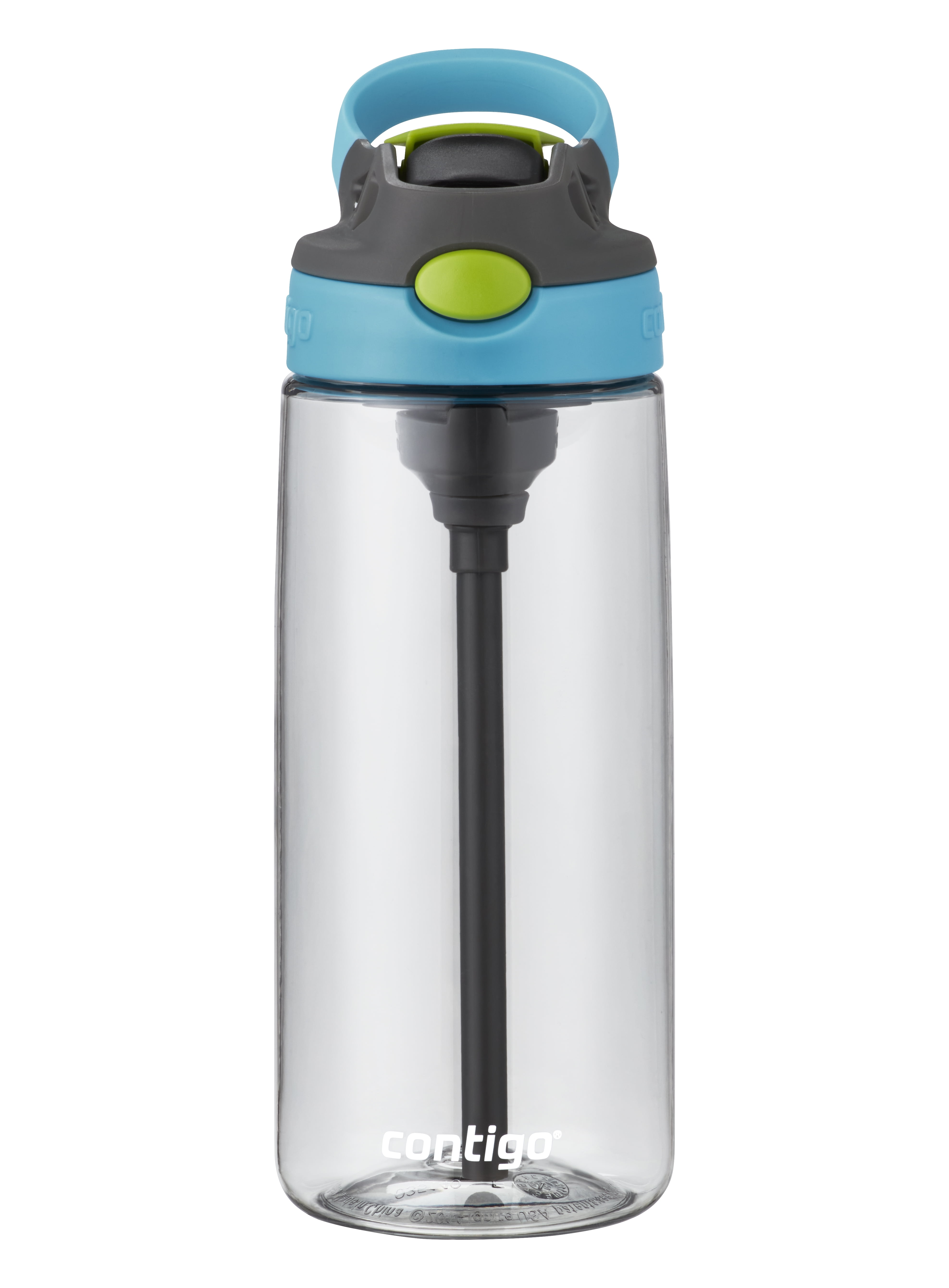 Contigo Kids Plastic Water Bottle with AUTOSPOUT Straw Lid Sake Grey & Blue  Raspberry, 20 fl oz.