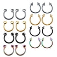 thumbnail image 4 of EeaseMX 16 piercings de acero inoxidable para la nariz y la vagina, varios estilos., 4 of 8