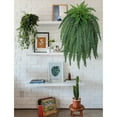thumbnail image 6 of Ferns Artificial Plants Large Fake Ferns 52 Fronds leaves 47" Long Big Boston Fern Fake Plants Hanging Shrubs for Home Garden Porch Farmhouse Decor, 6 of 6