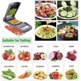 thumbnail image 5 of Vegetable Chopper, Pro Onion Chopper, 14 in 1Multifunctional Food Chopper, Kitchen Vegetable Slicer Dicer Cutter, Veggie Chopper, Carrot and Garlic Chopper With Container, Gray, 5 of 6