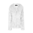 thumbnail image 2 of Plus Size Women Fluffy Faux Fur Jacket Ladies Winter Warm Coat Cardigans Outwear, 2 of 3