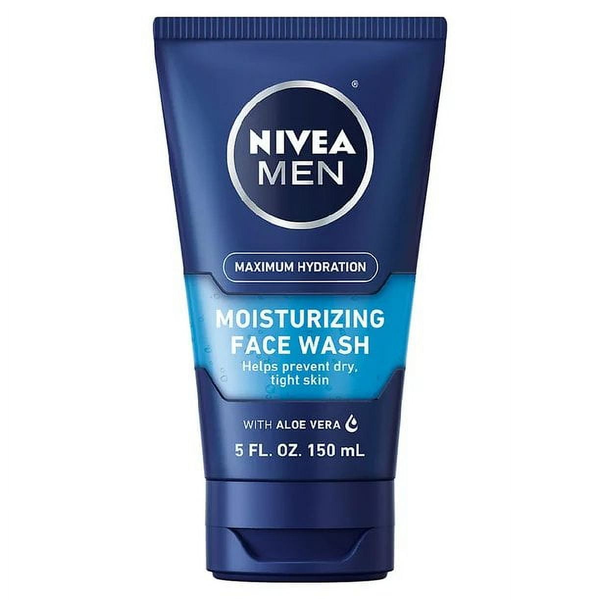 NIVEA FOR MEN Original Moisturizing Face Wash 5 oz (Pack of
