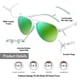 thumbnail image 5 of Lentes de sol polarizados aviador Jefoo con protección UV400, 5 of 7