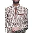 thumbnail image 2 of BESTMAN PrintedShirtsFor Hommes Manches Longues Bouton Chemise Habillée en Coton, 2 of 5
