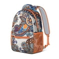thumbnail image 3 of Floral Abstract Waterproof Backpack - Stylish Ergonomic School Bag with Organized Storage Pockets, 3 of 6