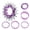 Purple 18T with gask, variant on CEORPER 16T 18T Bicycles Single Speed Flywheels, Aluminum Single Speed Conversion Kits
