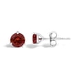 thumbnail image 3 of 14K White Gold 3/4 Cttw Red Lab-Grown Diamond Classic 3-Prong Martini Set Solitaire Stud Earrings, 3 of 6