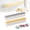 2pc-Mixed, variant on Magnetic Wrap Dispenser with Cutter, Magnetic Cling Film Dispenser with Slide Cutter, No-Drill Refillable Food Cling Film Cutter, Easy One-Hand Operation, for Worktops & Cabinets