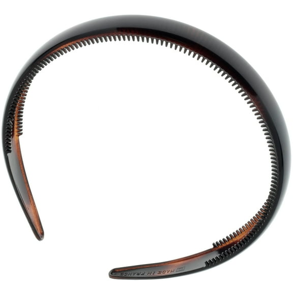 Camila Paris AD45 French Fashion Headband for Women, Very Flexible with Teeth for Strong Hold Grip, Women's Hairband, No Slip and Durable Styling Girls Hair Accessories, Made in France with Cellulose